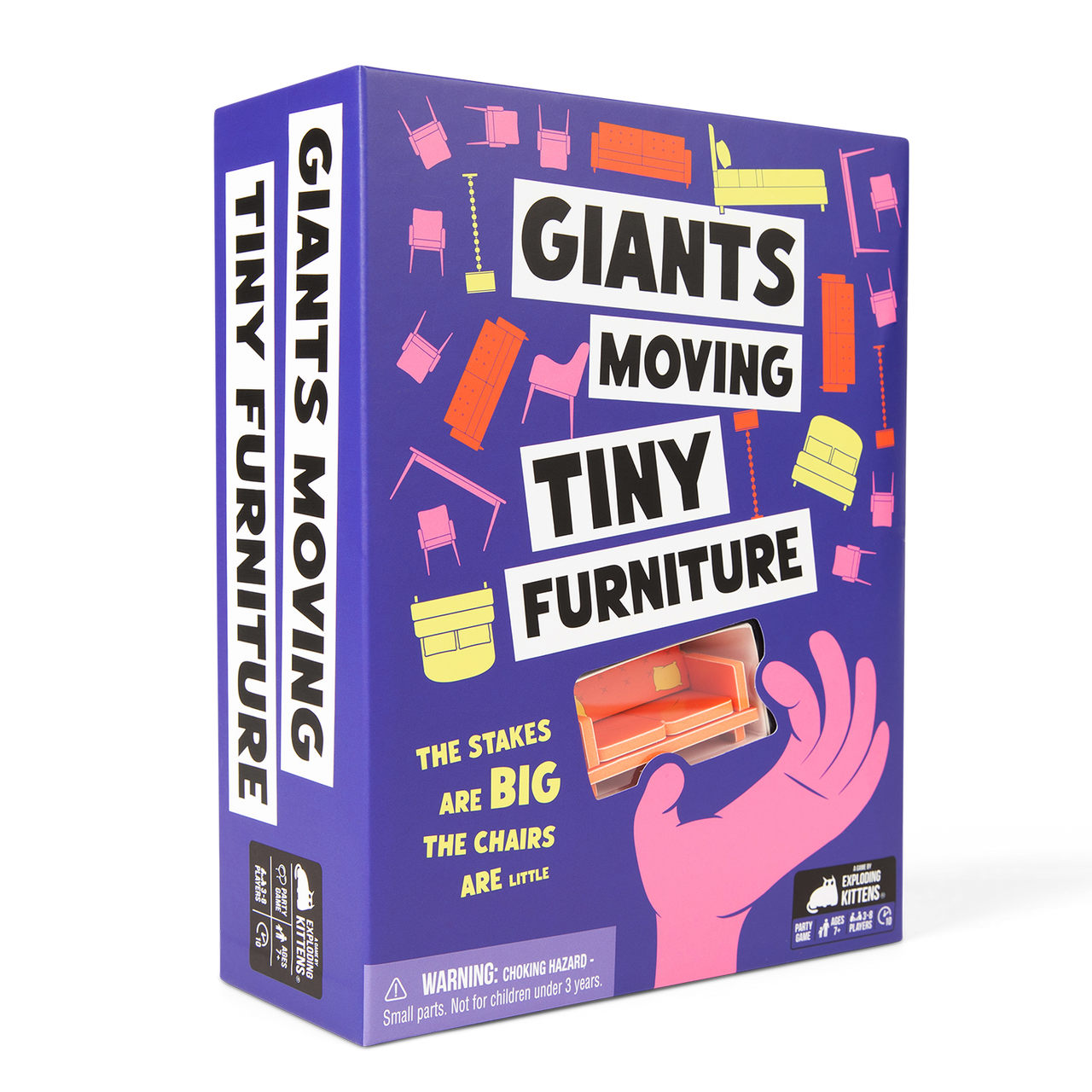 Giants Moving Tiny Furniture – box, angled