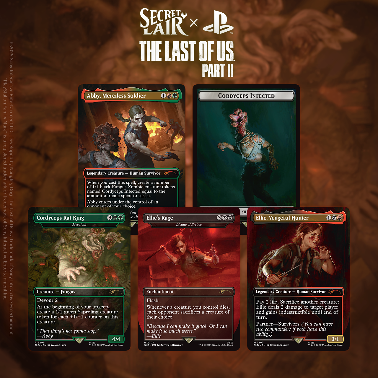 MTG Secret Lair: Playstation, Last of Us Part 2