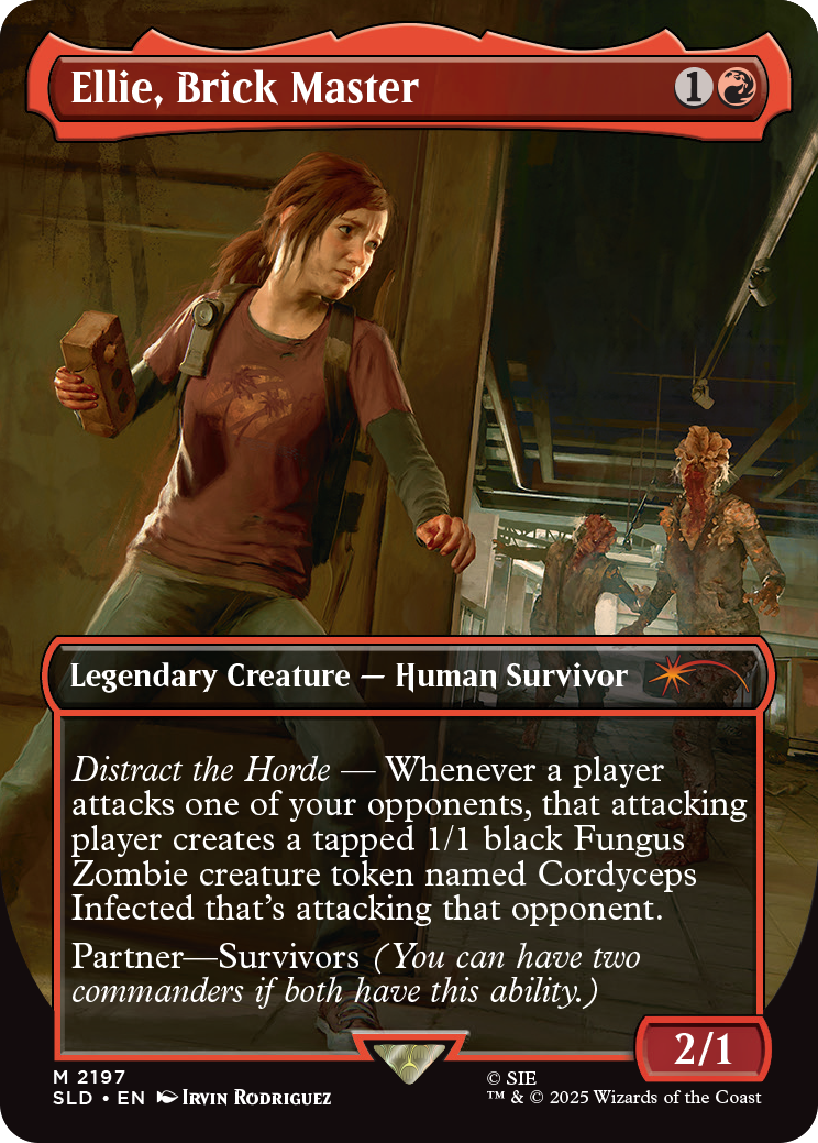 Secret Lair x The Last of Us Part I – Ellie, Brick Master card