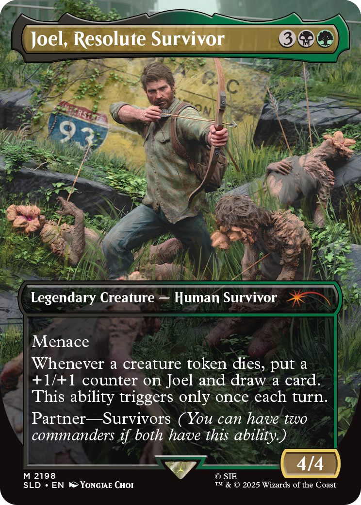 Secret Lair x The Last of Us Part I – Joel, Resolute Survivor card