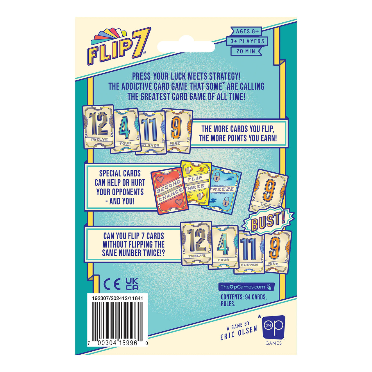 Flip 7 Hangsell Edition – box back