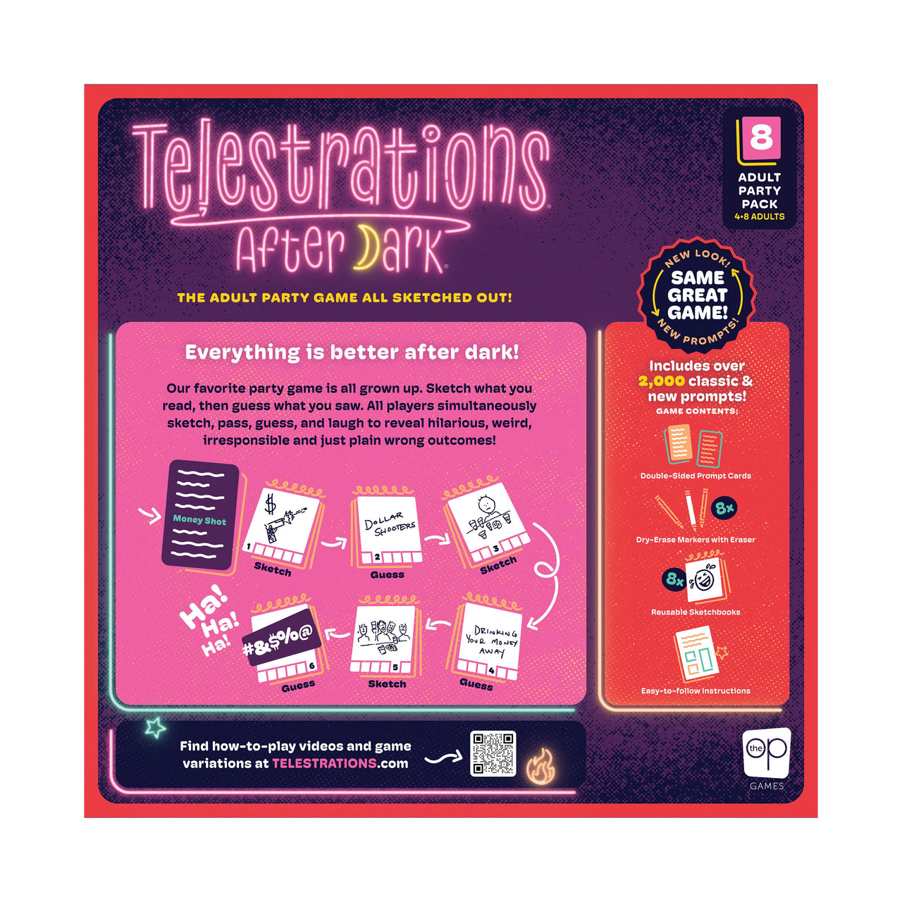 Telestrations After Dark – box back