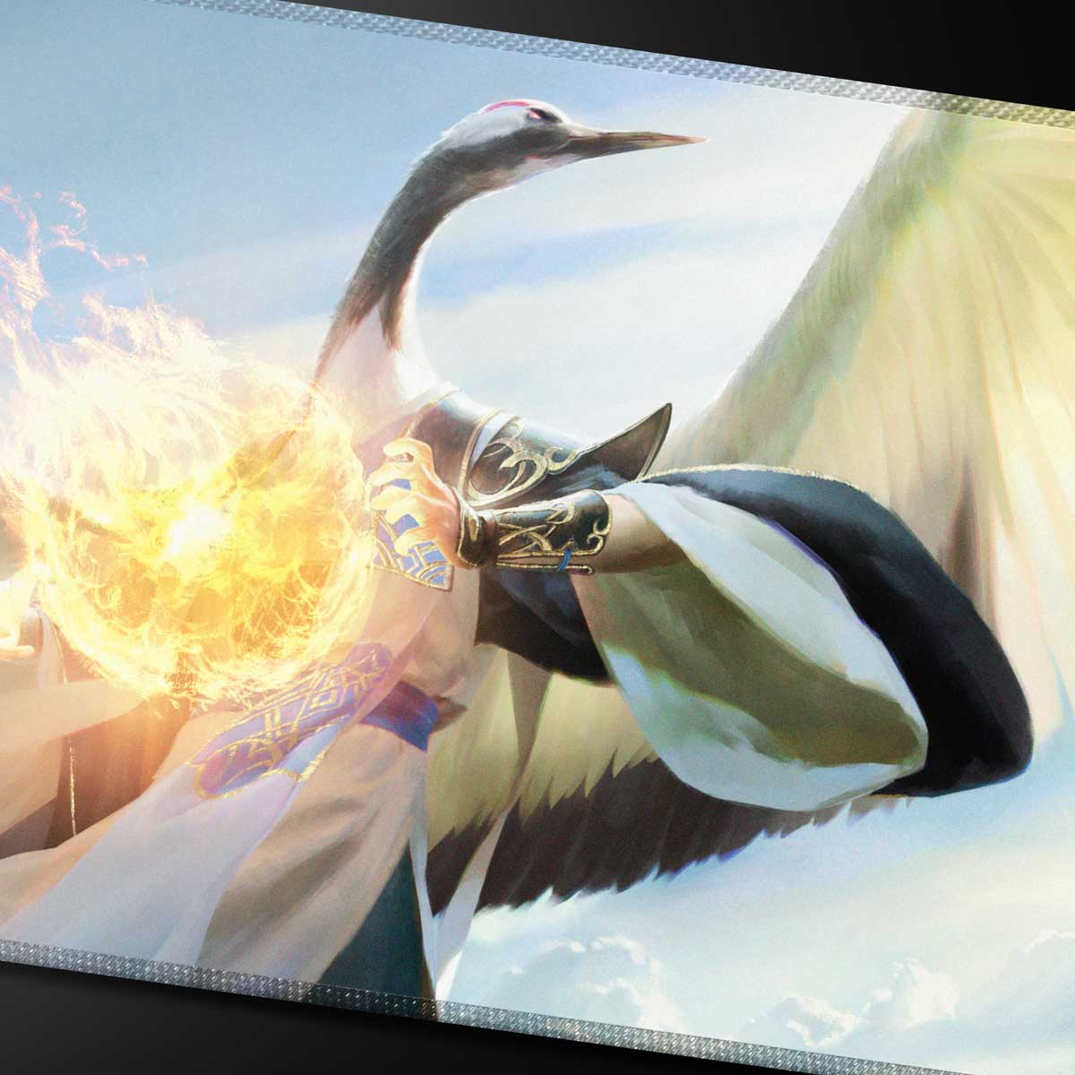 Commander Series #5 Kykar Stitched Playmat for Magic: The Gathering – close-up