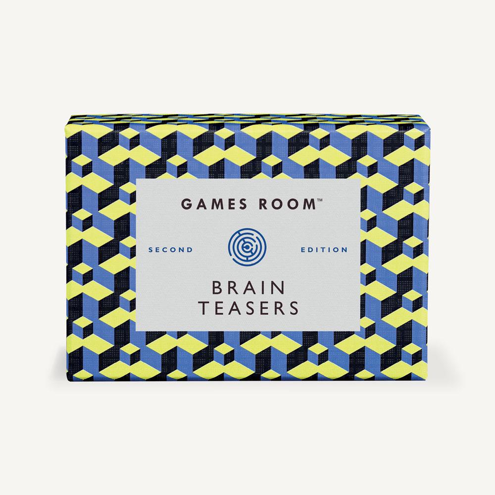 Games Room Road Trip Trivia: Brain Teasers card game box