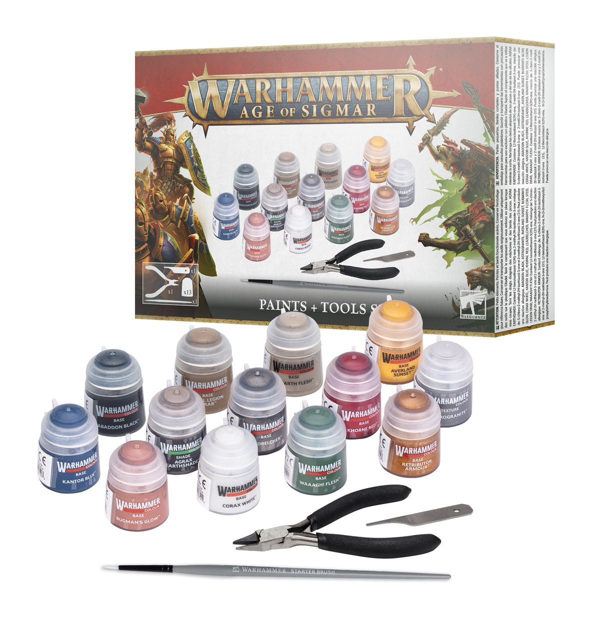 Warhammer Age of Sigmar Paints + Tools Set by Games Workshop