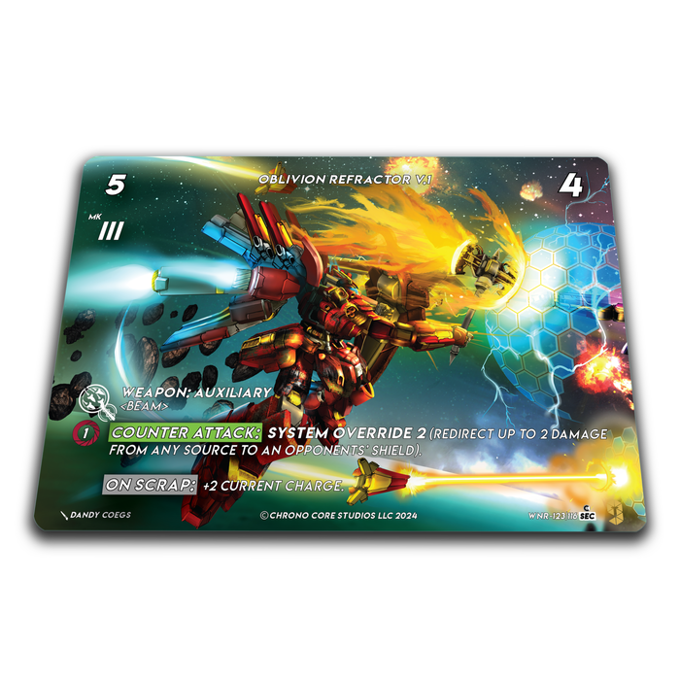 Chrono Core TCG War of the Nine Realms – example Secret Rare card