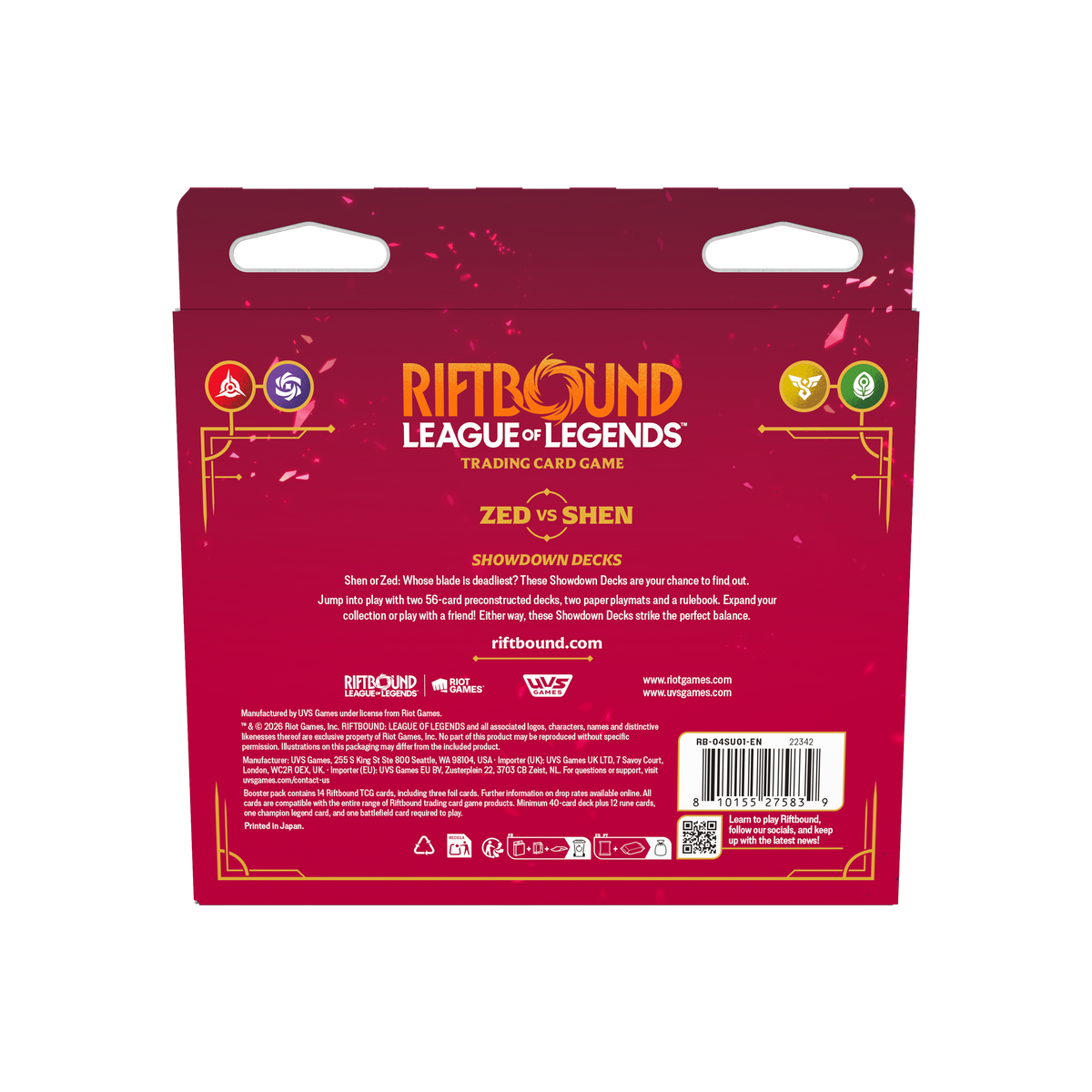 Riftbound Vendetta Showdown Decks Zed vs Shen – official image 4