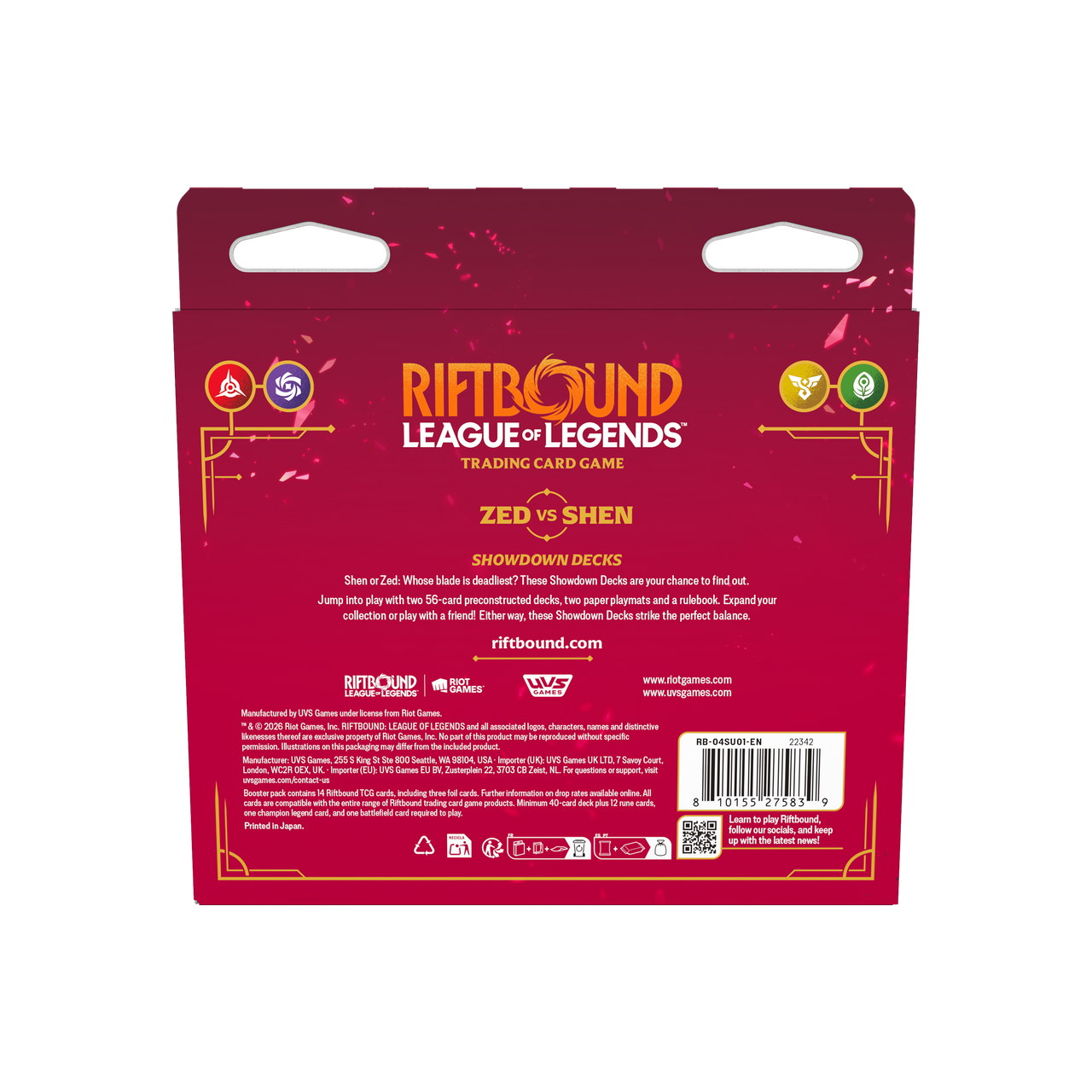 Riftbound Vendetta Showdown Decks Zed vs Shen – official image 4