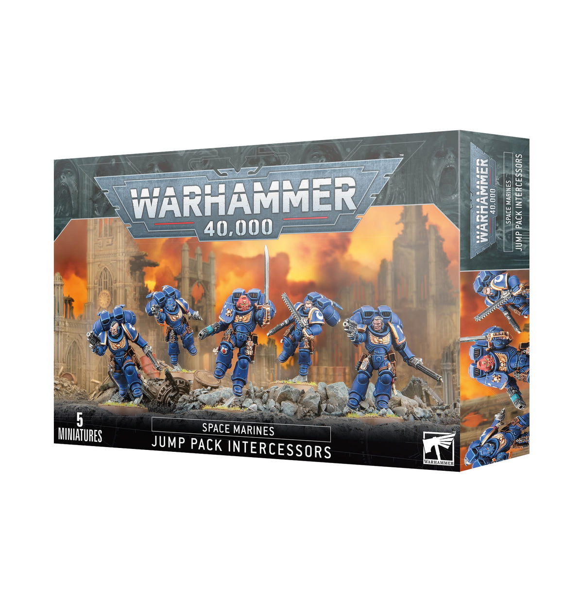 Space Marines: Assault Intercessors with Jump Packs by Games Workshop