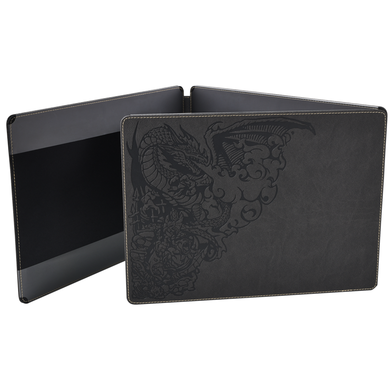 Dragon Shield Game Master Screen Iron Grey – open