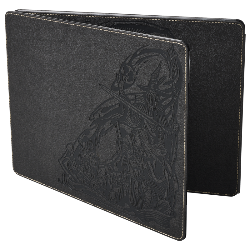 Dragon Shield Game Master Screen Iron Grey – open, angled right