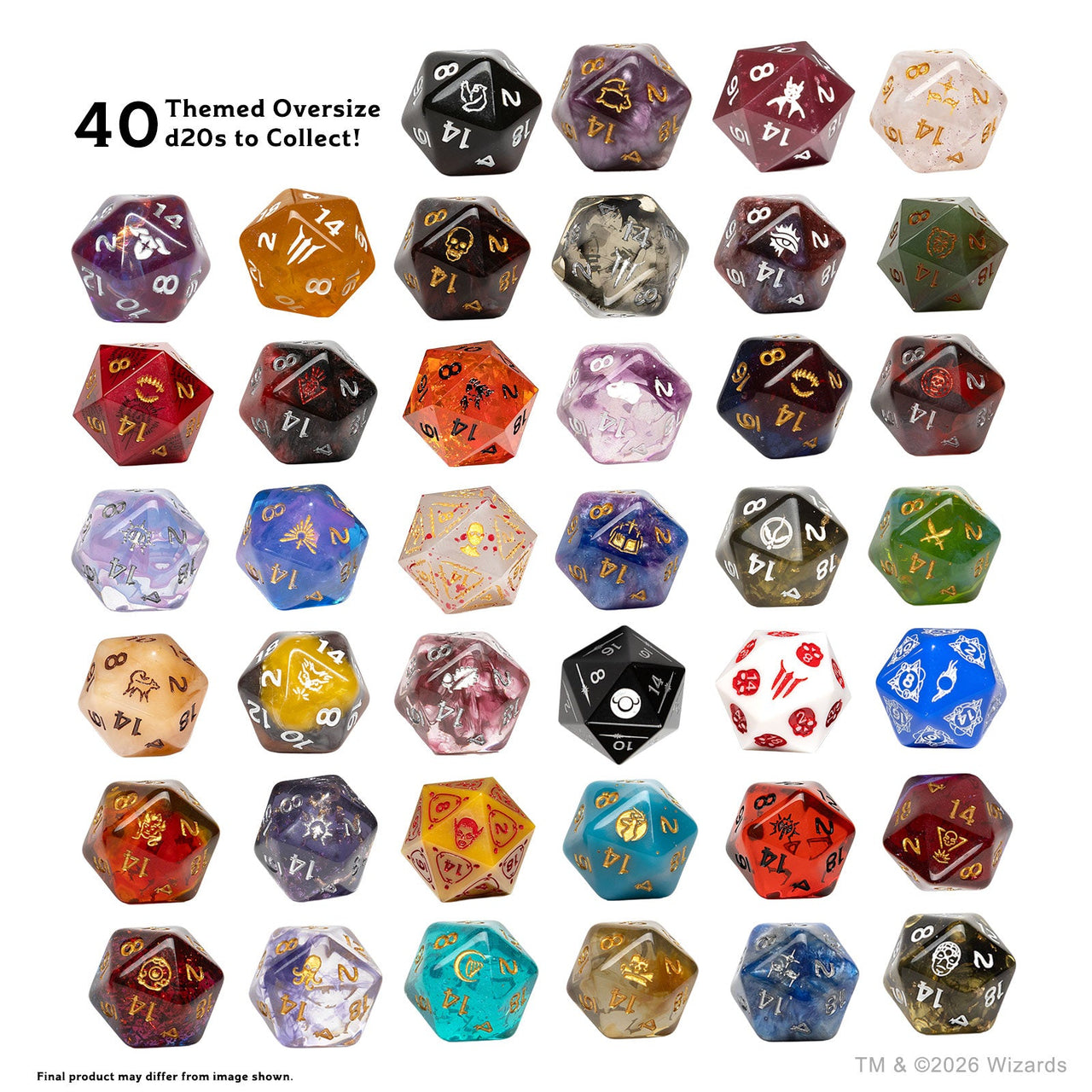 D&D Baldur's Gate 3 Treasure Pack – dice