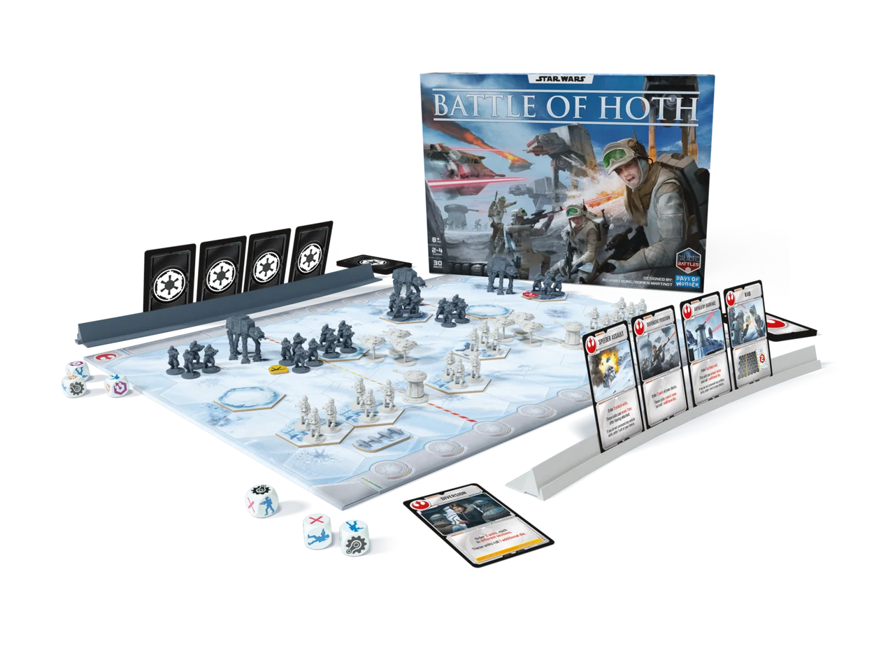 Star Wars: Battle of Hoth – box back and game display