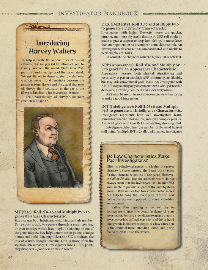 Call of Cthulhu Investigator Handbook – page 44