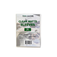 Geek Culture Clear Matte Sleeves (50ct) – pack front