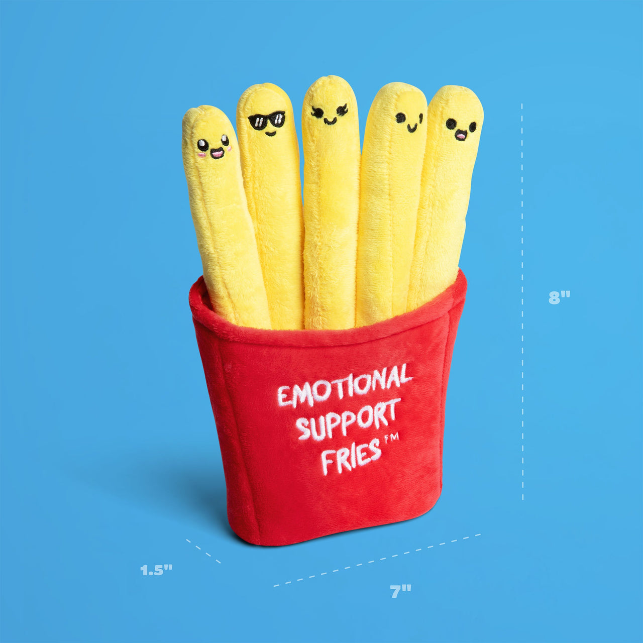Relatable Emotional Support Fries – size chart