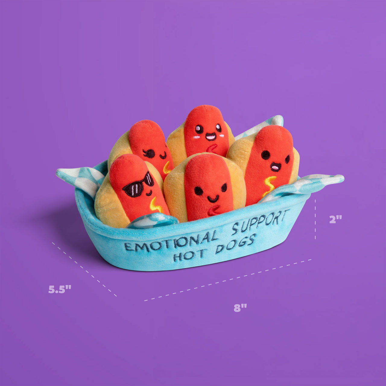 Relatable Emotional Support Hot Dogs – size chart