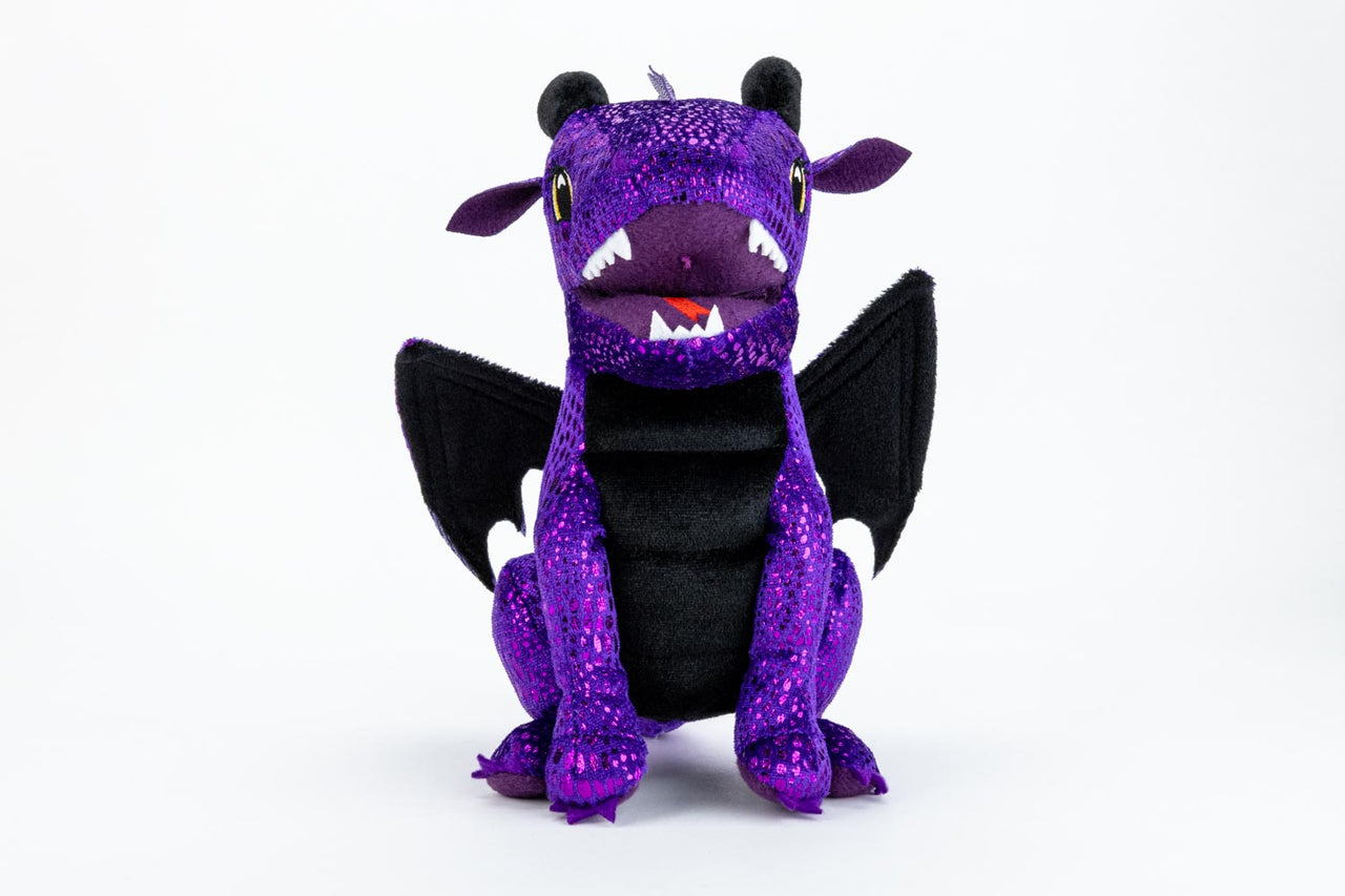 FanRoll Purple Dragon Plush Dice Bag – official image 3