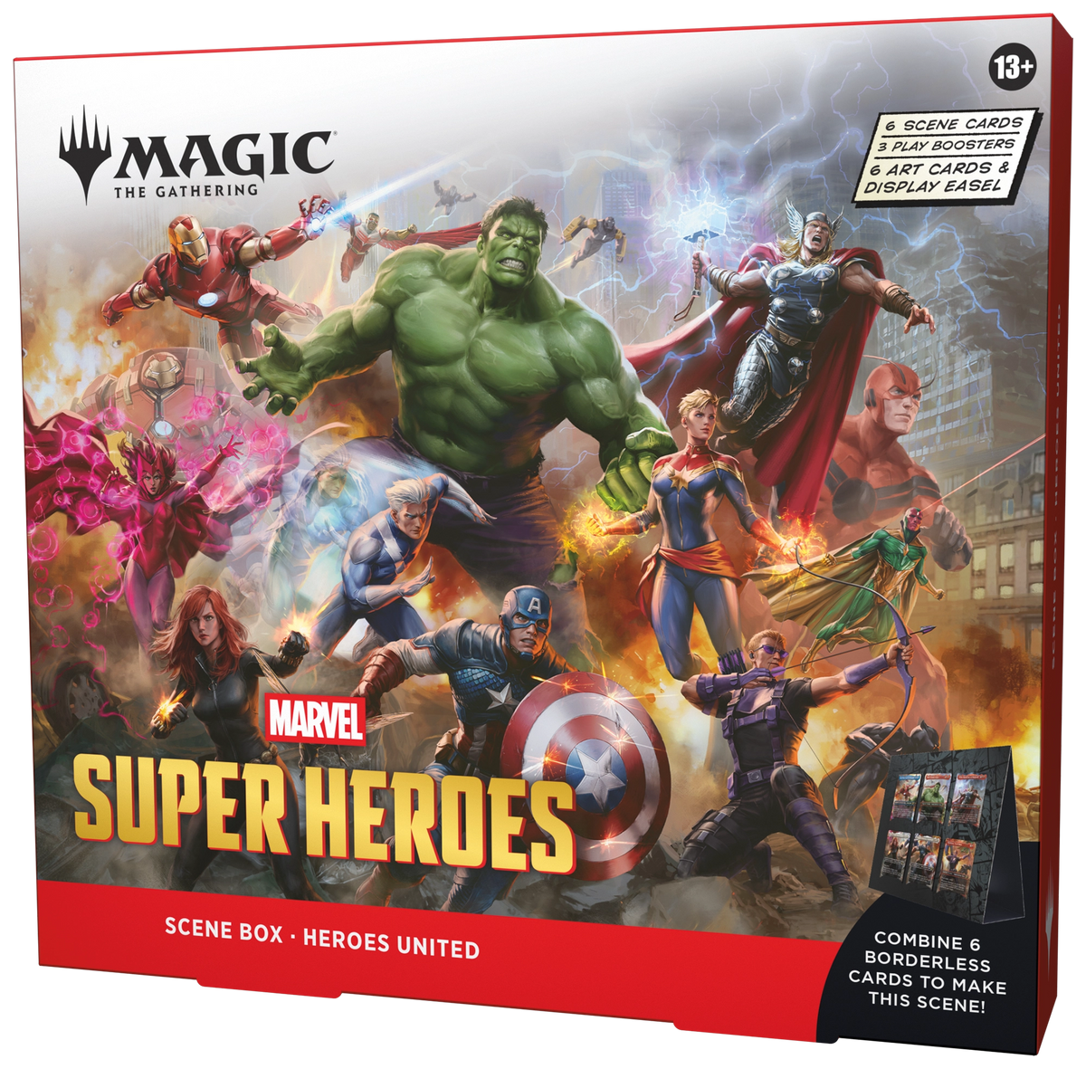 Magic: The Gathering Marvel Super Heroes Heroes United Scene Box – box front