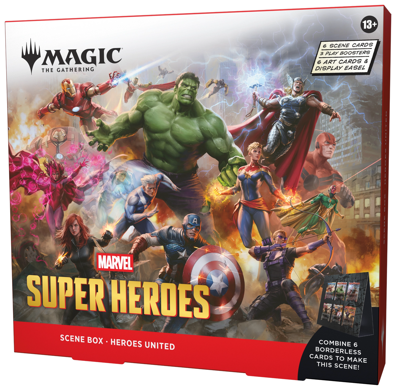 Magic: The Gathering Marvel Super Heroes Heroes United Scene Box – box front