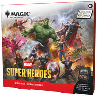 Magic: The Gathering Marvel Super Heroes Heroes United Scene Box – box front