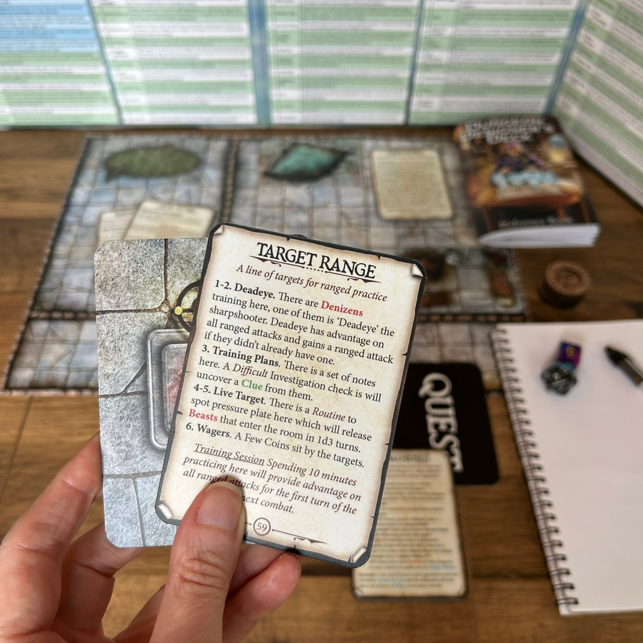 Dungeon Designer's Deck – product in use