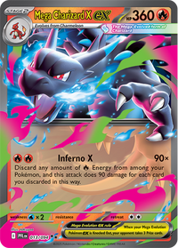Pokémon TCG Mega Evolution Phantasmal Flames Booster Pack – featured card from the set