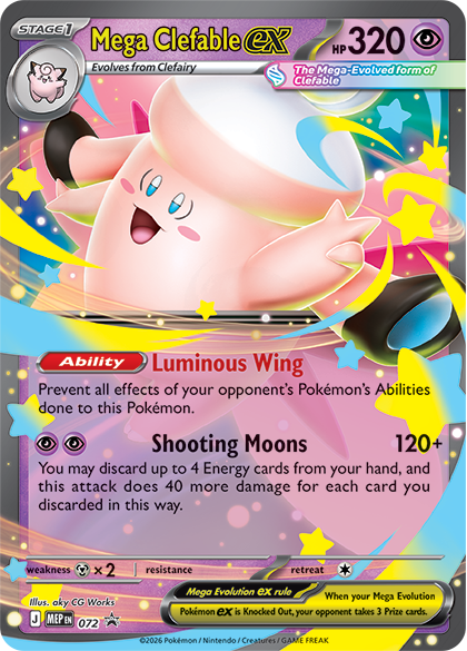 Pokémon TCG Mega Moonlit Tin – foil promo card MEP 72