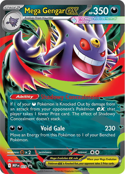 Pokémon TCG Mega Moonlit Tin – foil promo card MEP 73