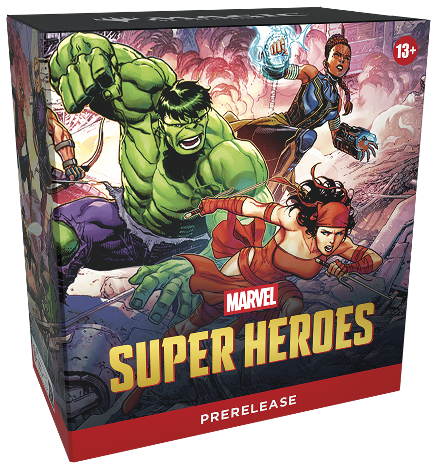 Magic: The Gathering Marvel Super Heroes Prerelease Pack – box front