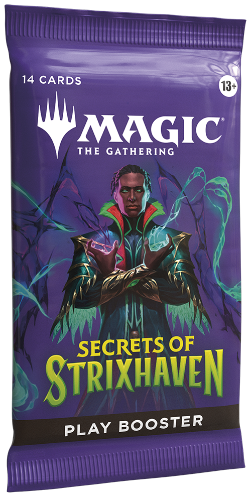 Magic: The Gathering Secrets of Strixhaven Draft Night – Play Booster pack (contents)