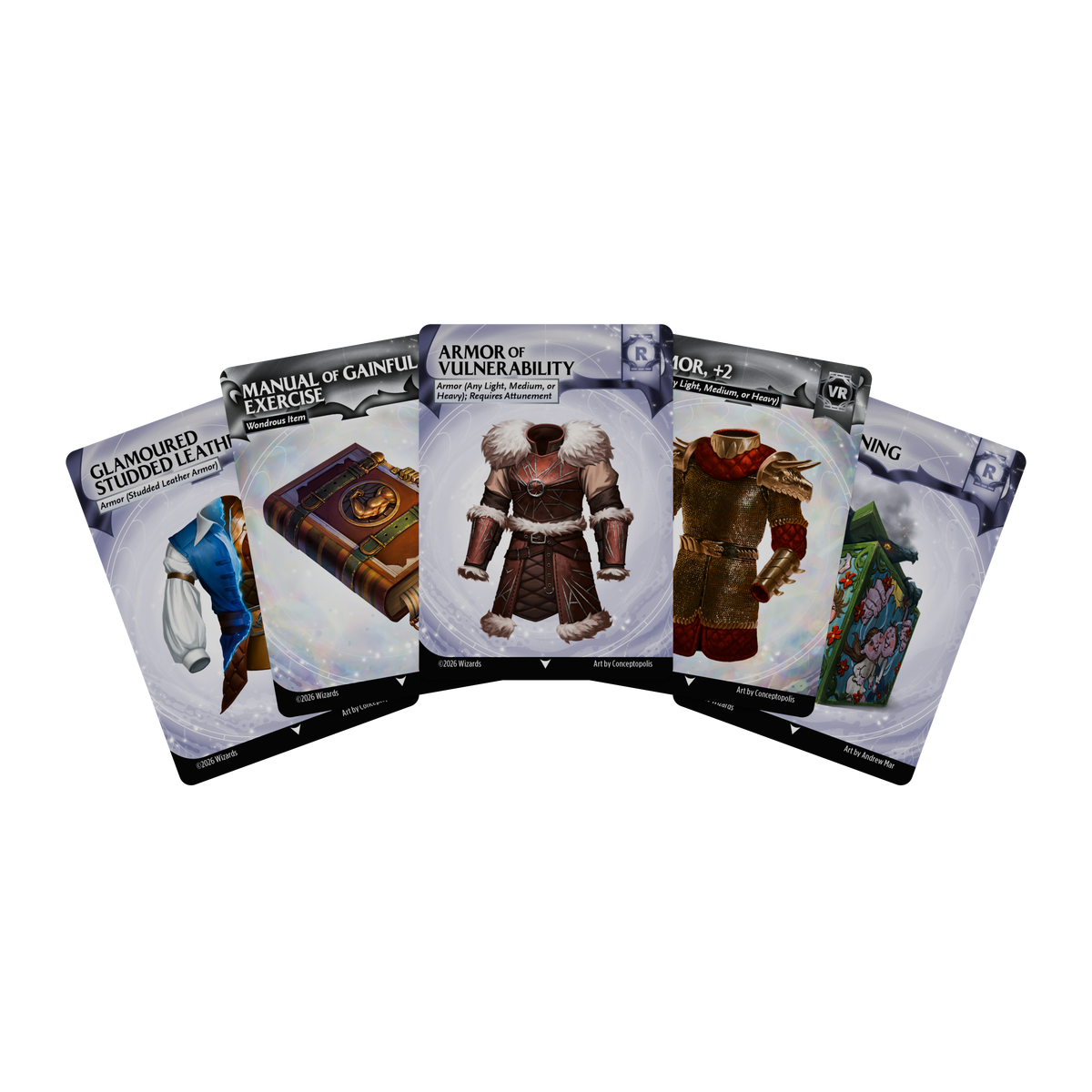 D&D Reference Cards Magic Items: Rare and Very Rare – card fan