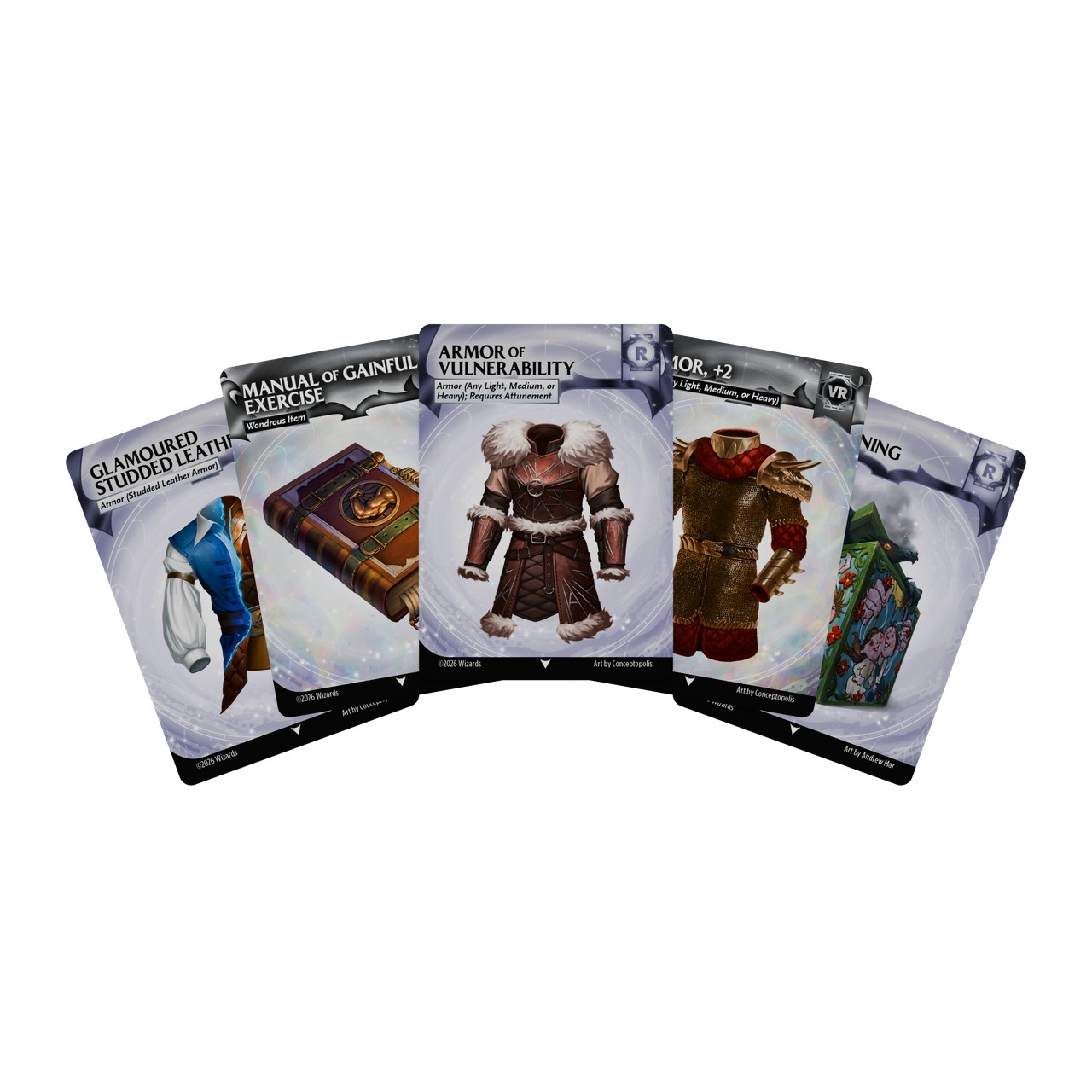 D&D Reference Cards Magic Items: Rare and Very Rare – card fan