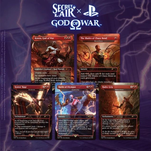 MTG Secret Lair: Playstation, God of War Greek