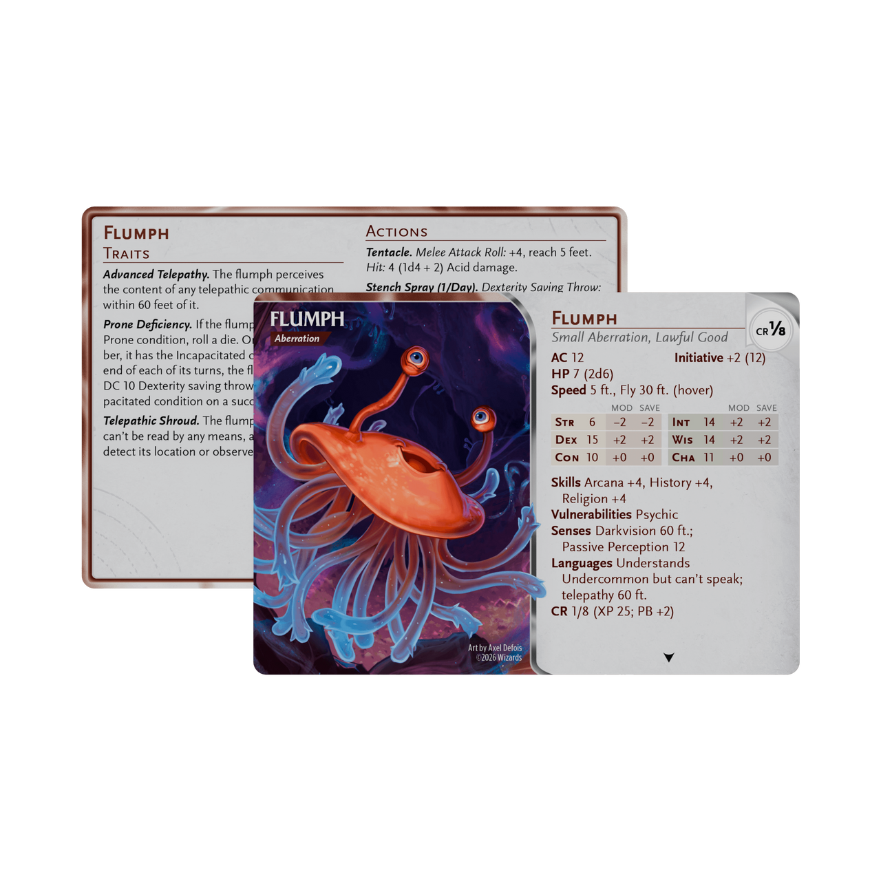 D&D Reference Cards Monsters: Mystical and Menacing – card fan