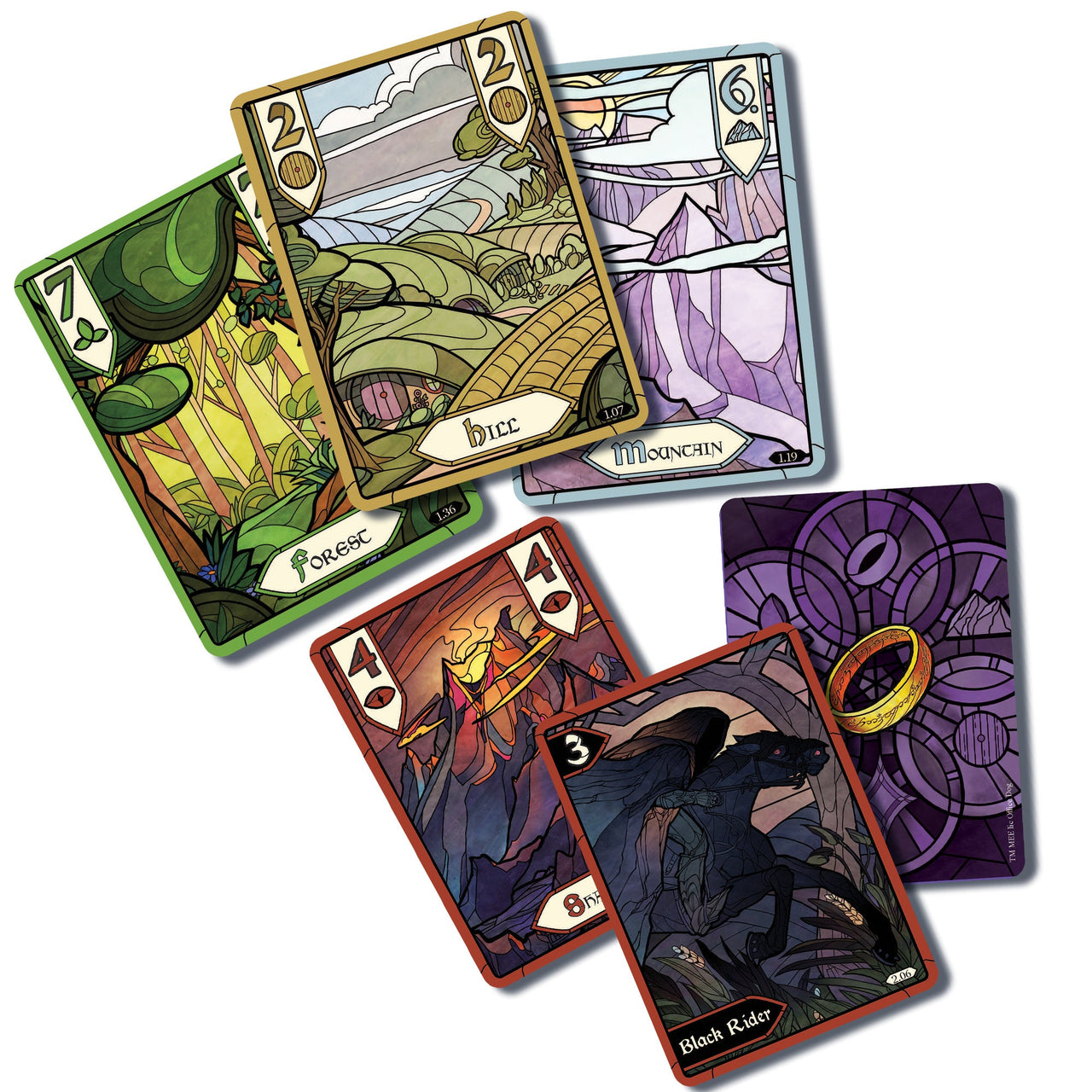 The Fellowship of the Ring: Trick-Taking Game – sample cards