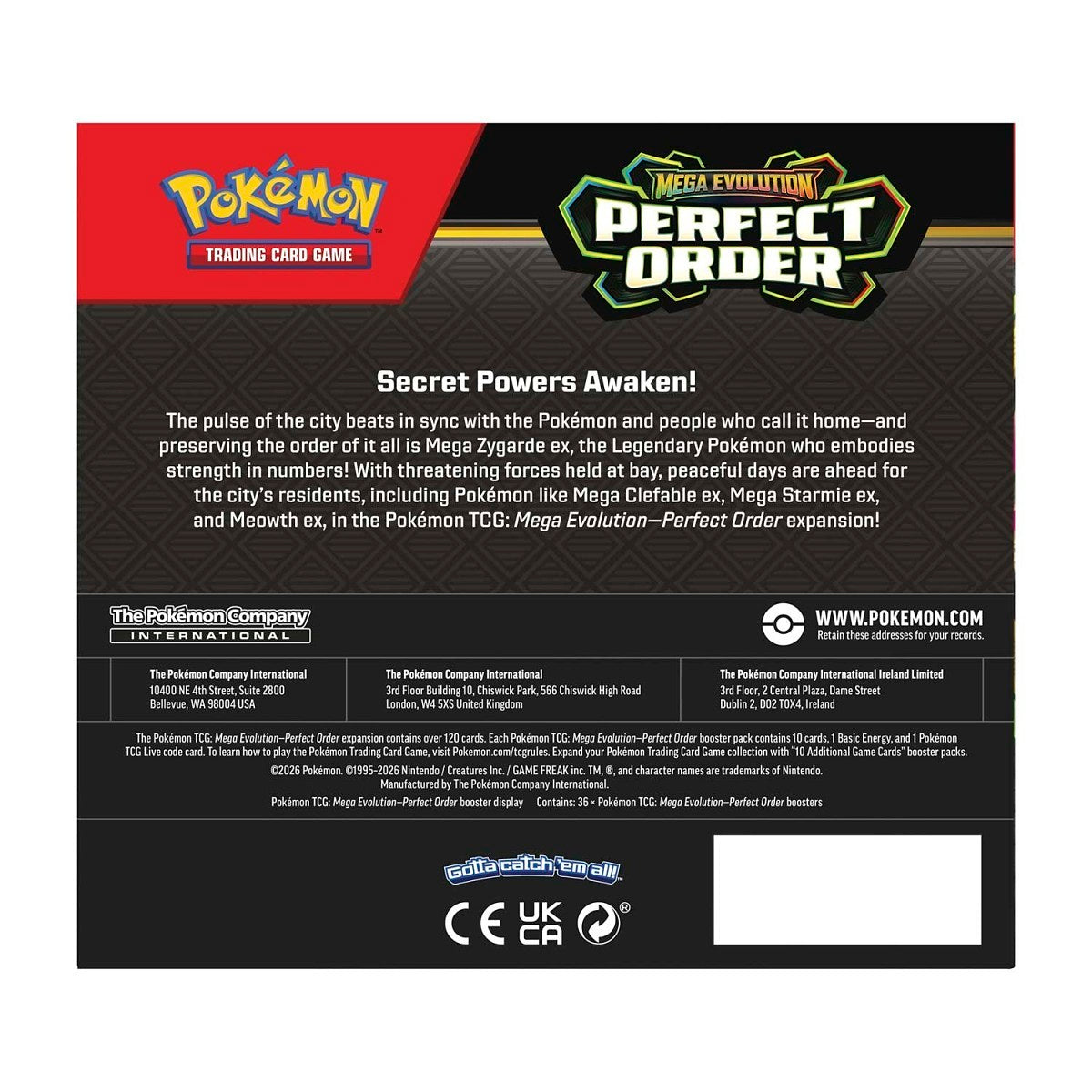 Pokémon TCG: Mega Evolution—Perfect Order booster packs and display box – official image 4