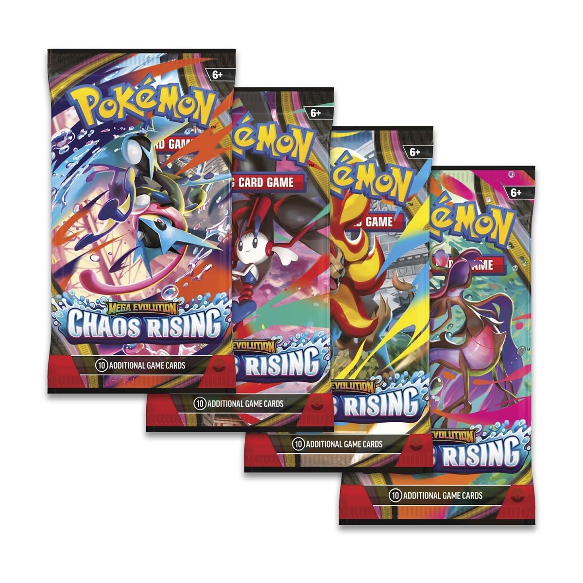 Pokémon TCG: Mega Evolution—Chaos Rising booster packs and display box – official image 3