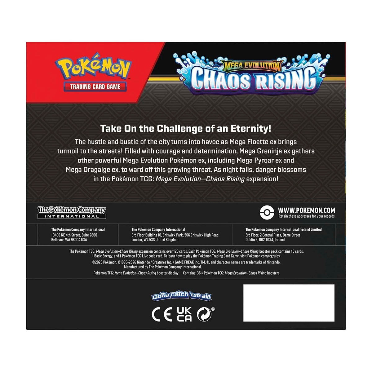 Pokémon TCG: Mega Evolution—Chaos Rising booster packs and display box – official image 4