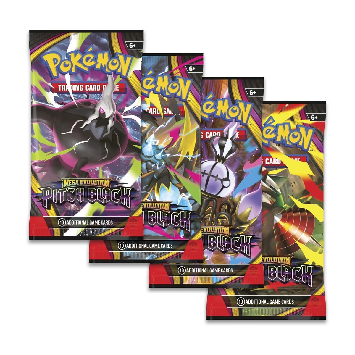 Pokémon TCG: Mega Evolution—Pitch Black booster packs and display box – official image 3