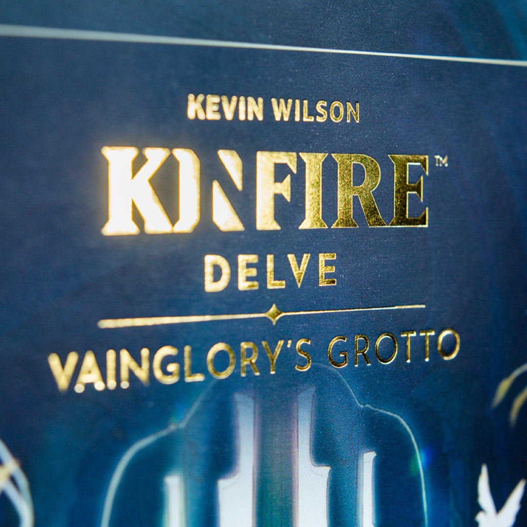 Kinfire Delve: Vainglory's Grotto – gold foil detail