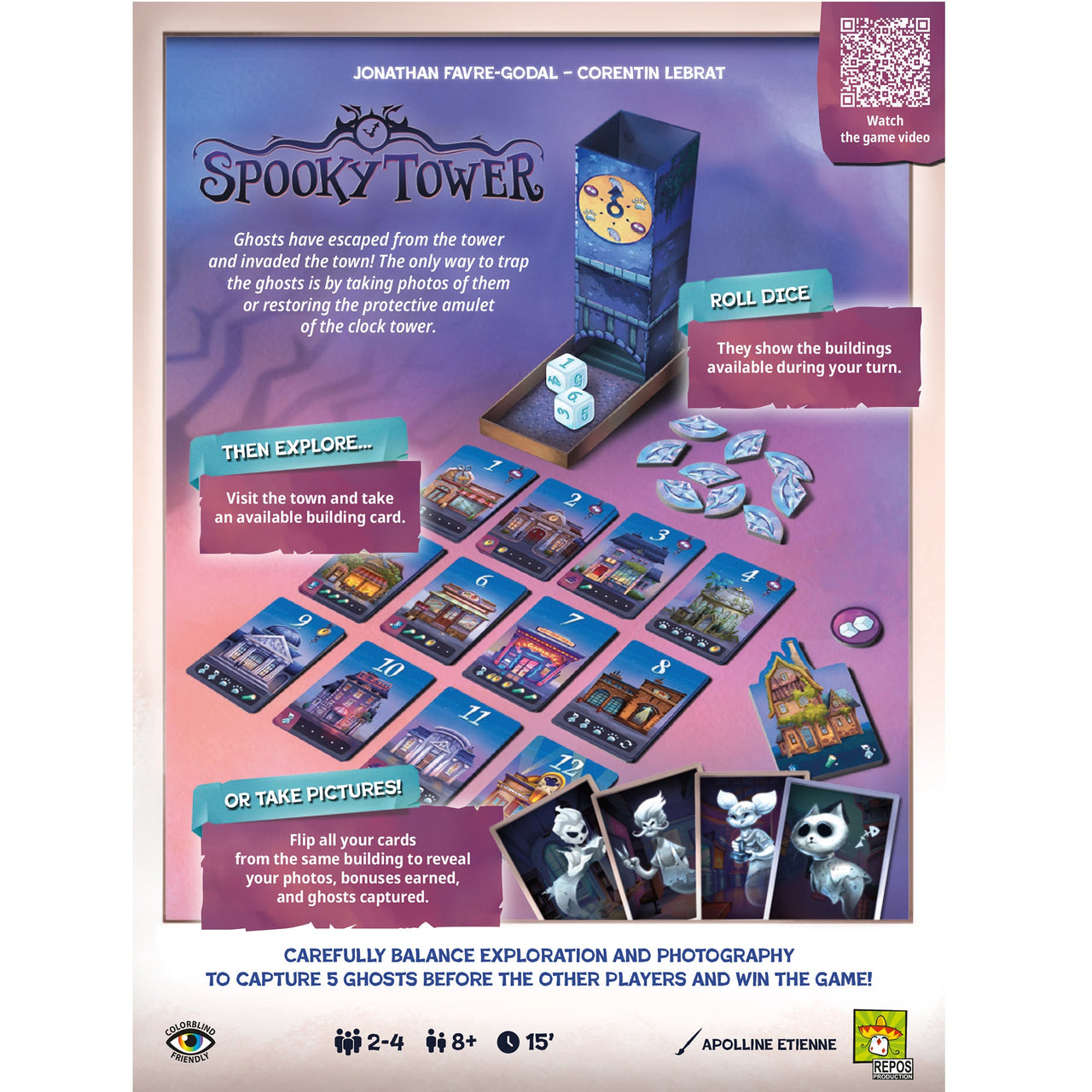 Spooky Tower – box back