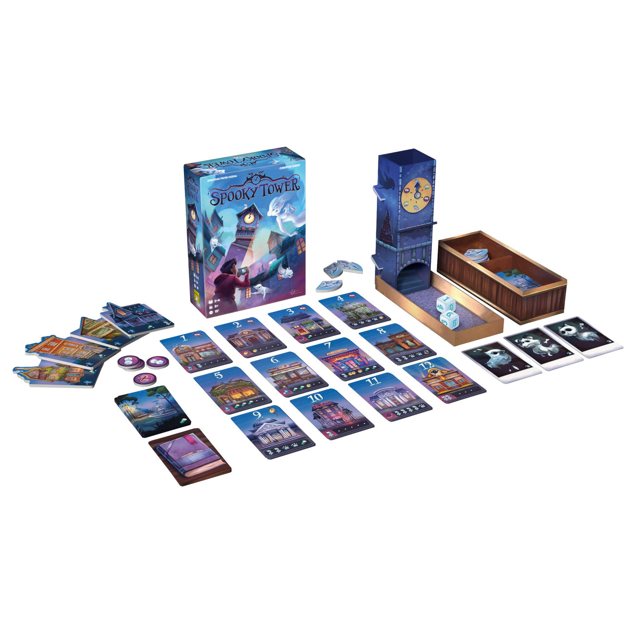 Spooky Tower – box and contents
