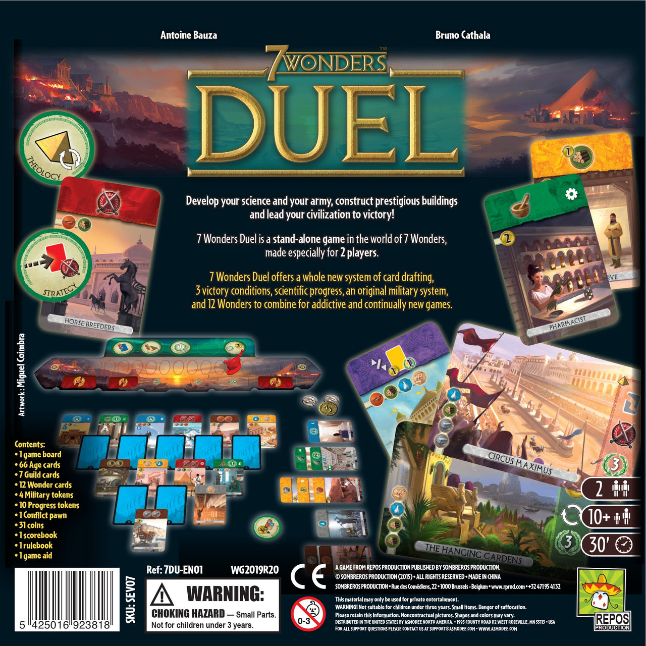 7 Wonders Duel – box back