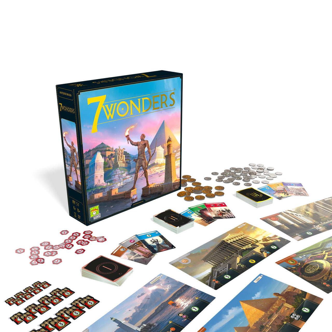 7 Wonders – box and contents 2