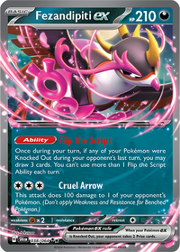 Pokémon TCG Mega Lucario ex League Battle Deck – Fezandipiti ex card