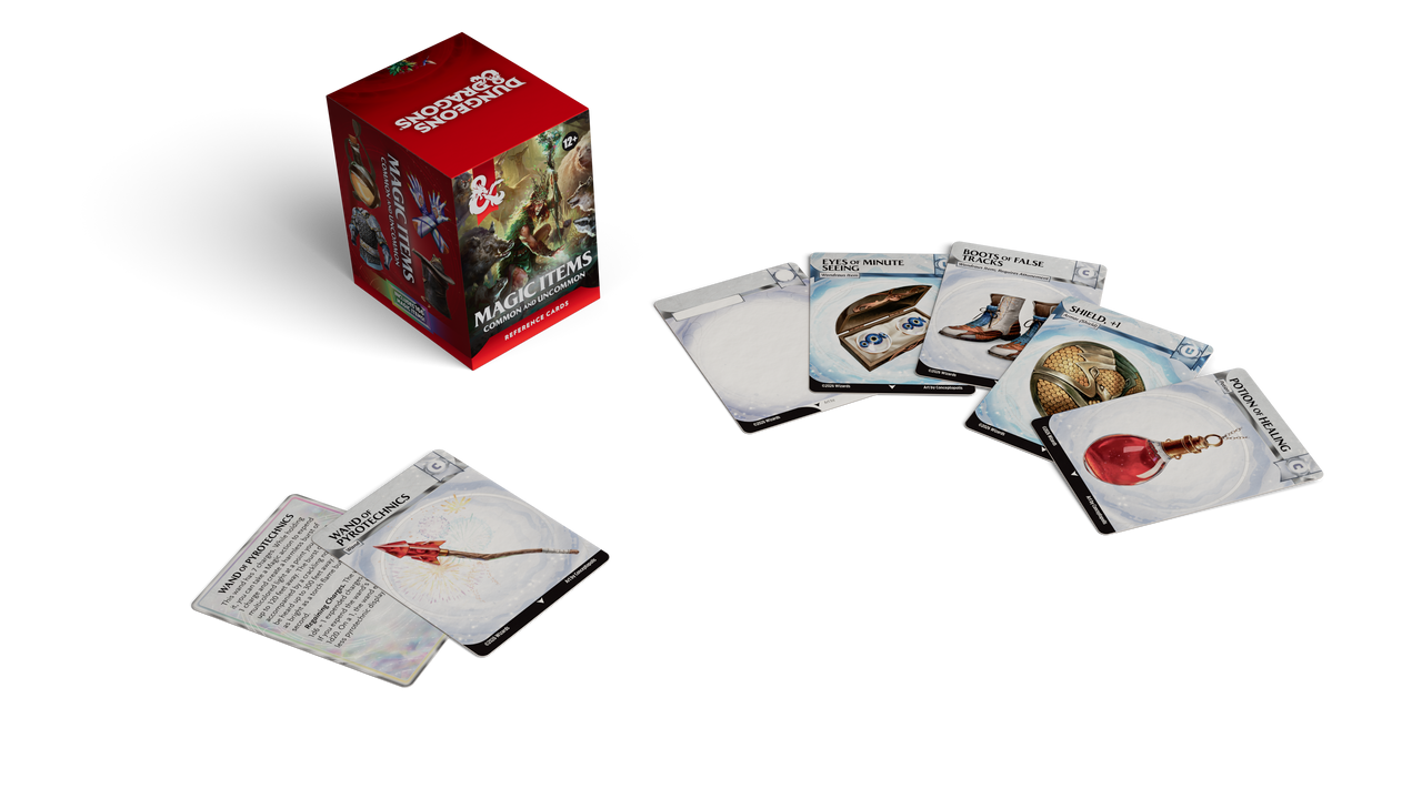 D&D Reference Cards Magic Items: Common and Uncommon – card spread