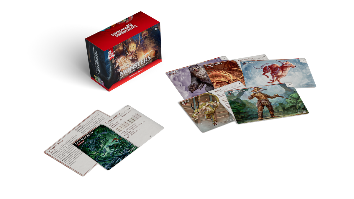 D&D Reference Cards Monsters: Mystical and Menacing – card spread