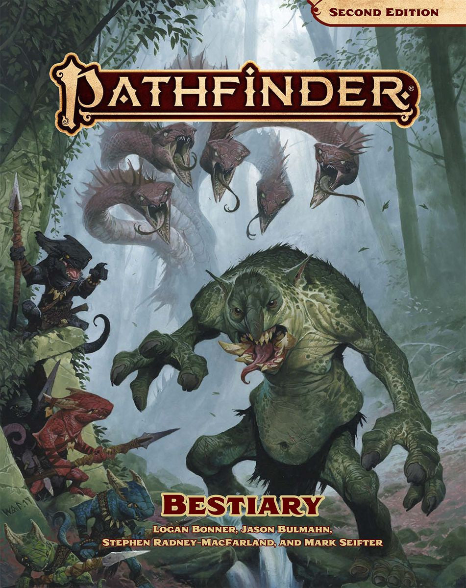 Pathfinder Second Edition: Bestiary book cover