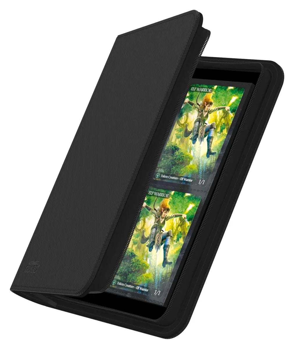 Ultimate Guard Zipfolio 160 8-Pocket Xenoskin – official image 3 (Black)